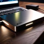 Securing data with an external hard drive.
