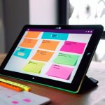 Remote brainstorming using virtual whiteboard tools.