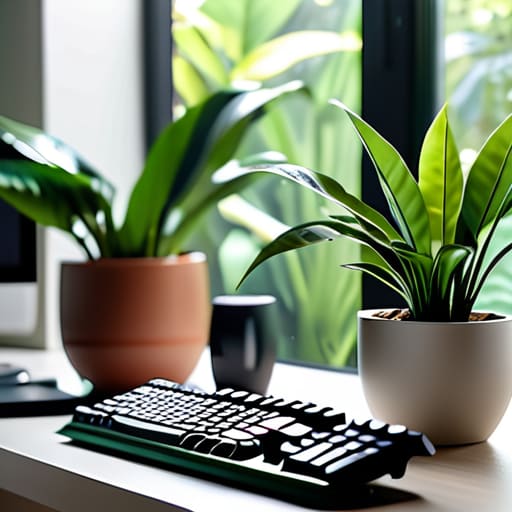 Best plants to decorate a computer workstation.