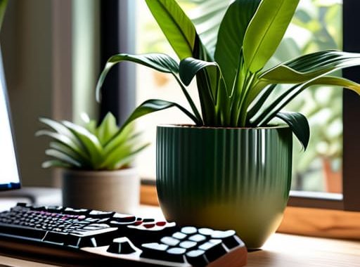 Best plants to decorate a computer workstation.