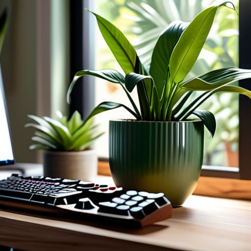 Best plants to decorate a computer workstation.