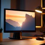 Adjusting monitor backlight settings for eye comfort.
