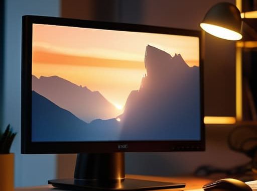 Adjusting monitor backlight settings for eye comfort.